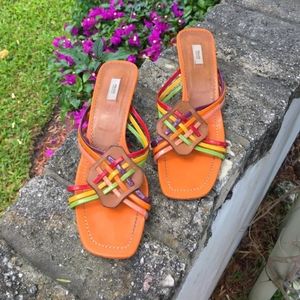 Amazing Vintage Rainbow Prada Sandals!! 😍